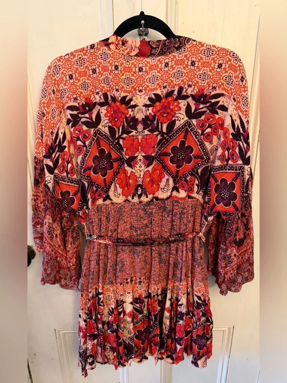 Free People Gypset Kimono Mini Dress Boho Size XS